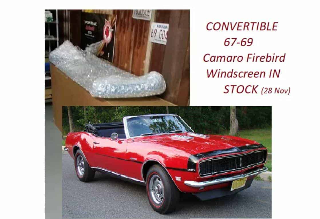 Windscreen Molding Kit: 67-69F FRONT Convertible